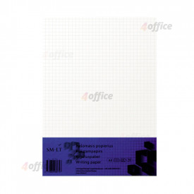 Rakstāmpapīrs SMLT A4 formāts, 55g/m2, 100 loksnes, rūtiņu