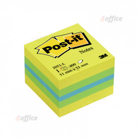 Piezīmju līmlapiņu mini kubs POST IT Lemon, 51x51mm, 400 lapiņas