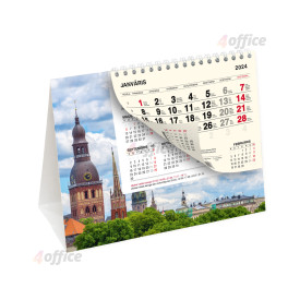 Galda kalendārs 2024. gadam Pyramid Riga (Nr.1), tonētas lapas