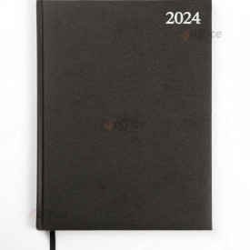 Plānotājs STANDARD 2024, PVC, A4, melna krāsa (Baltic)
