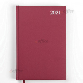 Dienasgrāmata STANDARD 2021, PVC, A5, bordo krāsa (Baltic)