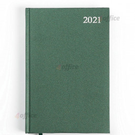 Dienasgrāmata STANDARD 2021, PVC, A5, zaļa krāsa (Baltic)