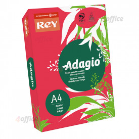 Krāsains papīrs REY ADAGIO 80g/m2, A4 500 loksnes/iepak., sarkana krāsa (Red) (Nr.22)