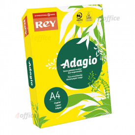Krāsains papīrs REY ADAGIO 80g/m2, A4 500 loksnes/iepak., dzeltena krāsa (Yellow) (Nr. 66)