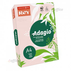Krāsains papīrs REY ADAGIO 07, A4, 80 g/m2, 500 loksnes/iepak., gaiši rozā krāsa (Pink) (Nr.07)