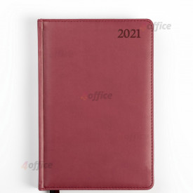 Dienasgrāmata MANAGER EXTRA 2021, PU Soft, A5, bordo krāsa (Baltic)