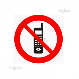 Uzlīme Aizliegts lietot mobilo telefonu, diametrs 10cm