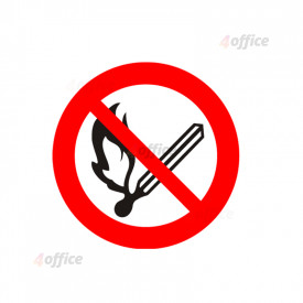 Uzlīme Smēķēšana un atklāta liesma aizliegta, diametrs 15cm
