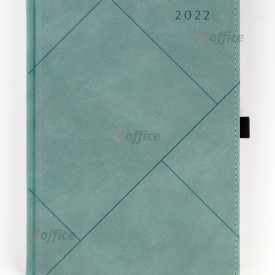 Dienasgrāmata FASHION 2022, PU, A5, tirkīza krāsā (Baltic)