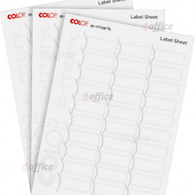 Līmējošās etiķetes COLOP e mark drukas ierīcei, 10 loksnes