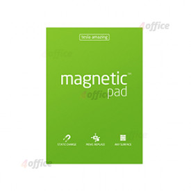 Bloknots magnētiskais TESLA AMAZING, A4 formāts, zaļā krāsā, 50 lapas