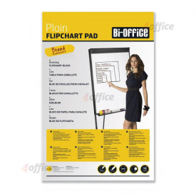 Papīra bloks BI OFFICE Flipchart ar izmēru 90x65 cm, balts, 50 lapas blokā