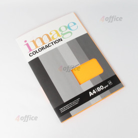 Krāsains papīrs IMAGE COLORACTION, A4, 80 gsm, 50 loksnes, ACAPULCO / NEON ORANGE