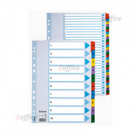 Sadalītājs dokumentiem Esselte A4, 1 5 kartona ar krāsainiem cipariem