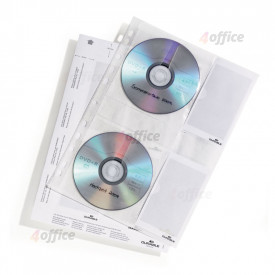 Kabatas CD/DVD diskiem Durable 4CD, 10 gab./iepak.