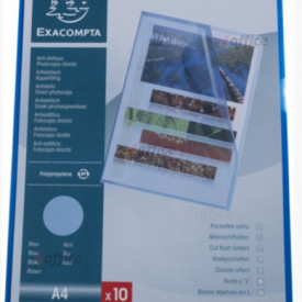 Dokumentu mape   stūrītis A4, plastikāta, matēta, krāsa zila