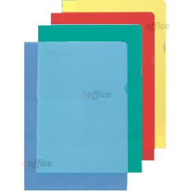 Dokumentu mape   stūrītis A4, plastikāta, glancēta, biezums 115 μ, atverams augšpusē un labajā malā, krāsa bezkrāsaina EIS