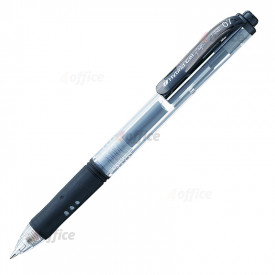 Gela pildspalva PENTEL HYBRID Gel Grip 0.7mm, melna tinte