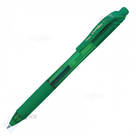 Gela pildspalva PENTEL ENERGELX 0.7mm zaļa tinte