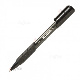 Lodīšu pildspalva KORES SUPER SLIDE K6 F 0.7 mm melna
