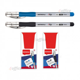 Gela pildspalva NATARAJ ITIP FINE 0.6mm, melna tinte, 1 gab/blisterī