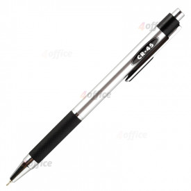 Lodīšu pildspalva CLARO CR 45 0.7mm, metāla krāsas korpuss, zila tinte, 1 gab/blisterī