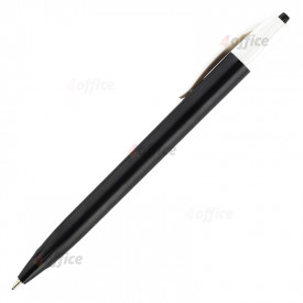Lodīšu pildspalva CLARO CLICK CLICK 1.0mm melna, 1 gab/blisterī