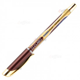 Lodīšu pildspalva CLARO SIGMA GOLD 1.0 mm, zelta krāsas korpuss, zila tinte