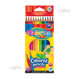 Krāsainie zīmuļi COLORINO KIDS 12 krāsas