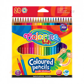 Krāsainie zīmuļi COLORINO KIDS 24 krāsas