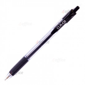 Automātiska pildspalva CLARO CLR 05, 0,7 mm, ergonomiska satvēriena zona, melna, 1 gab/blisterī