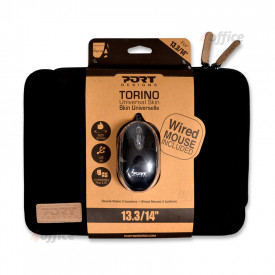 Mape kabata planšetdatoram PORT Torino Skin, BK 13.3  14 , + pele