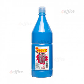 Guaša pudelē JOVI 1000 ml zilā (cyan) krāsa