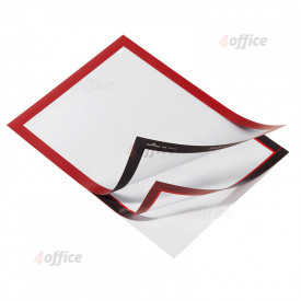 Pašlīpoša kabata DURABLE DURAFRAME® A4, ar rāmi, sarkana krāsā, 2 gab./iepak.