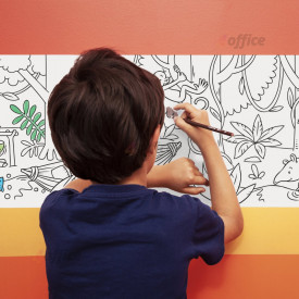 Krāsainie zīmuļi, 8 gab. CARIOCA Jungle un krāsojamais rullis, 200 x 30 cm