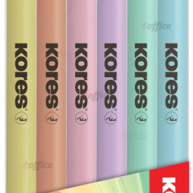 Teksta marķieri KORES HIGH LINER PASTEL, komplekts   6 krāsas