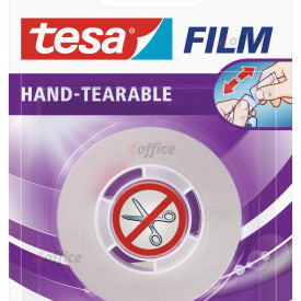 Pašlīmējoša lente tesafilm® Hand Tearable, caurspīdīga, 25m x 19mm