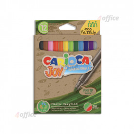 Flomasteri CARIOCA Joy EcoFamily, 12 krāsas