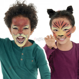 Sejas krāsas CARIOCA Mask Up Animals, 3 krāsas