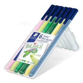 Pildspalvu komplekts STAEDTLER Fineliner triplus Botanical, 0.1 mm, 6 krāsas