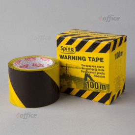 Norobežojošā lente 70 mmx100 m,melni dzeltena