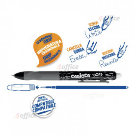 Dzēšama pildspalva blisteris CARIOCA OOPS Retractable, 1 gab, melna