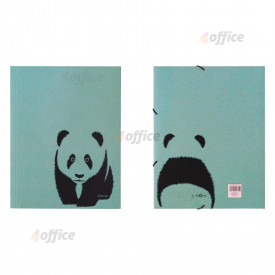 Mape PAGNA Panda, A4, elastīga, ar gumiju, zaļa