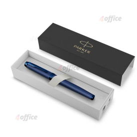Tintes pildspalva PARKER IM Monochrome Fine. Zils ietvars. Ar dāvanu kastīti