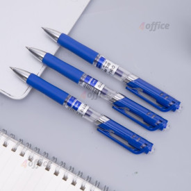 Gēla pildspalva Deli Q10430, 0,5 mm zila