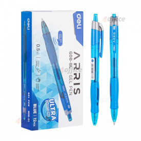 Gēla pildspalva Deli G08 0,5mm zila