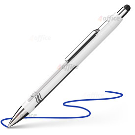 Lodīšu pildspalva Epsilon Touch balti sudraba Refill Slider 755 XB zila