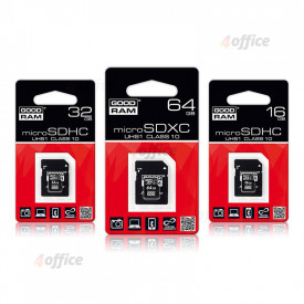 Atmiņas karte GOODRAM microSDXC 64GB class 10 UHS I + adapteris