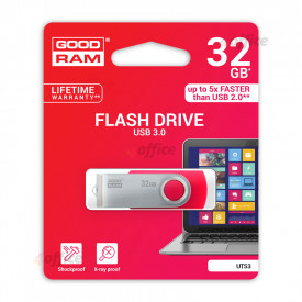 Atmiņa GOODRAM 32GB UTS3 USB 3.0, sarkana