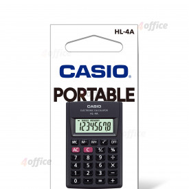 Kabatas kalkulators CASIO HL 4A, 56 x 87 x 9 mm
